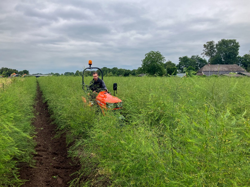 Nieuwe Kubota EK1-261 voor Ten Broeke Asperges